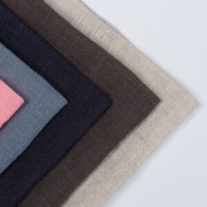 linenschina4824 (1) Washed Light Linen Fabric - 142g, 140cm Width, 100% Linen - Breathable Spring Summer #4824