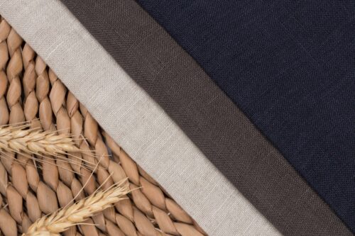 linenschina4824 (11) Washed Light Linen Fabric - 142g, 140cm Width, 100% Linen - Breathable Spring Summer #4824