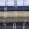 linenschina4832 (1) Cool Stripe Linen Fabric - 128g, 137cm Width, 100% Linen - Temperature Regulating #4832
