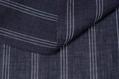 linenschina4832 (2) Cool Stripe Linen Fabric - 128g, 137cm Width, 100% Linen - Temperature Regulating #4832