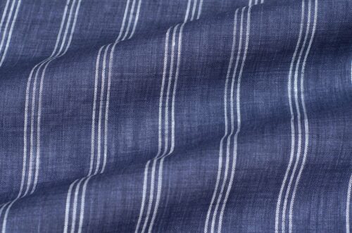 linenschina4832 (28) Cool Stripe Linen Fabric - 128g, 137cm Width, 100% Linen - Temperature Regulating #4832