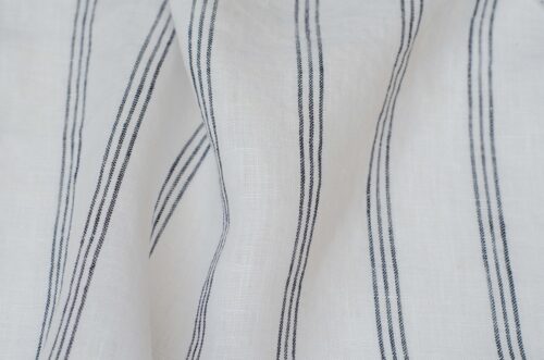 linenschina4832 (43) Cool Stripe Linen Fabric - 128g, 137cm Width, 100% Linen - Temperature Regulating #4832