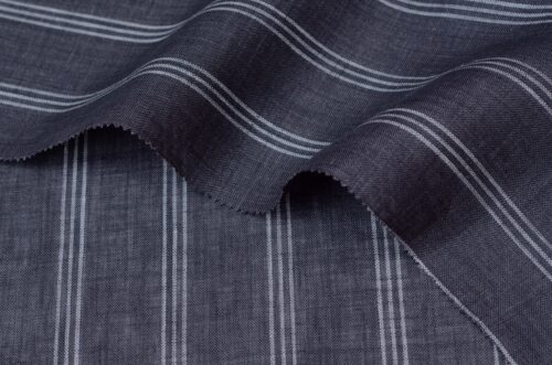 linenschina4832 (7) Cool Stripe Linen Fabric - 128g, 137cm Width, 100% Linen - Temperature Regulating #4832