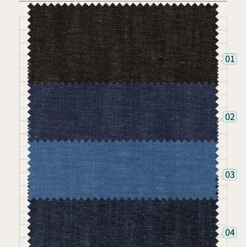 linenschina5626 (2) Linen Cotton Denim Style - 218g, 140cm Width, 55% Linen 45% Cotton - Fade Resistant #5626