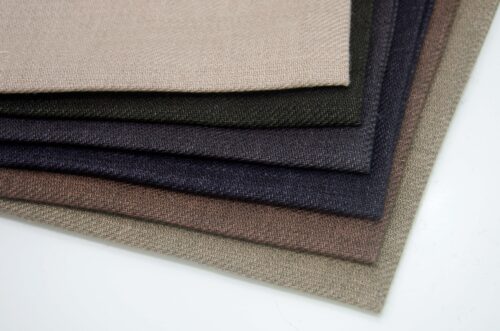 Premium Dyed Linen Fabric - 215g, 140cm Width, 100% Linen - British Style Texture #5627