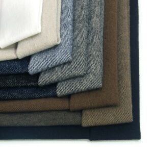 linenschina5634 (1) Yarn Dyed Linen Cotton Twill - 290g, 138cm Width, 55% Linen 45% Cotton - Artistic Texture #5634