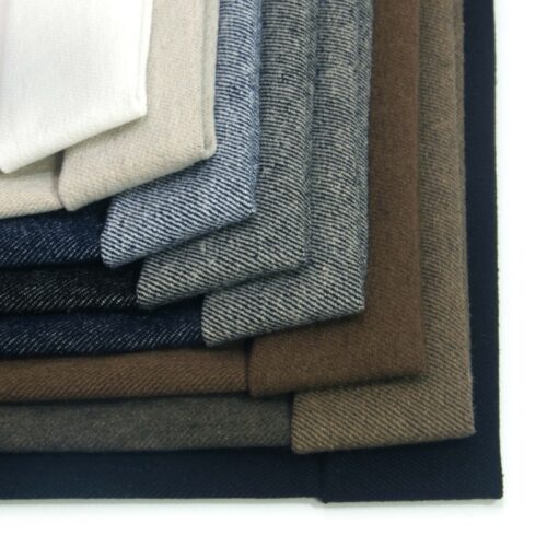 linenschina5634 (1) Yarn Dyed Linen Cotton Twill - 290g, 138cm Width, 55% Linen 45% Cotton - Artistic Texture #5634