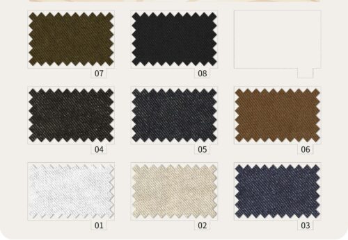 linenschina5634 (2) Yarn Dyed Linen Cotton Twill - 290g, 138cm Width, 55% Linen 45% Cotton - Artistic Texture #5634