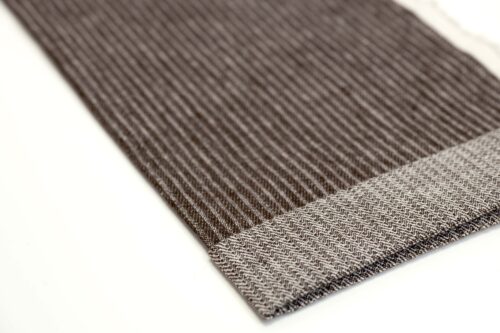 linenschina5635 (8) Jacquard Linen Cotton Blend - 272g, 140cm Width, 60% Linen 40% Cotton - 3D Stripe Effect #5635