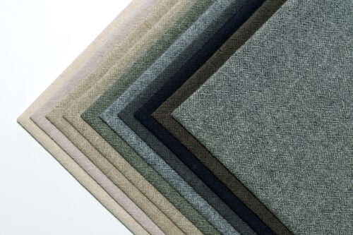 linenschina5637 (2) Washed Linen Cotton Fabric - 190g, 140cm Width, 30% Linen 70% Cotton - Soft Texture #5637