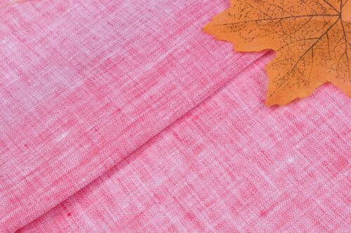 linenschina6503 (1) Yarn Dyed Pure Linen Fabric - 128g, 138cm Width, 100% Linen - Vibrant Colors for Summer Dresses & Shirts #6503