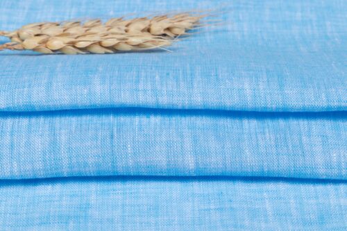 linenschina6503 (15) Yarn Dyed Pure Linen Fabric - 128g, 138cm Width, 100% Linen - Vibrant Colors for Summer Dresses & Shirts #6503