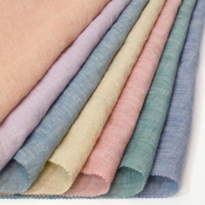 linenschina6510 (4) Washed Fine Linen Fabric - 113g Lightweight, 140cm Width, 100% Linen - Vintage Soft Spring Summer #6510