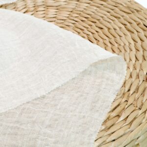 linenschina6516 (9) Fine Pure Linen Fabric - 110g, 128cm Width, 100% Linen - Soft Twist Yarn Spring Summer #6516
