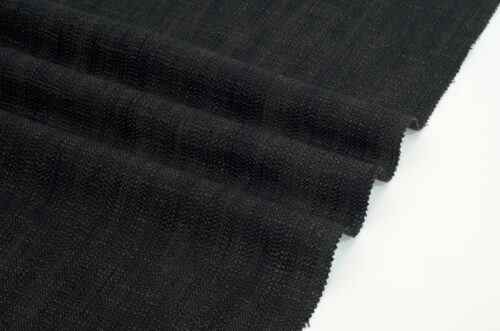linenschina6517 (4) Heavy Wool Linen Herringbone - 348g, 138cm Width, 18% Wool 82% Linen - Luxe Winter Textured #6517
