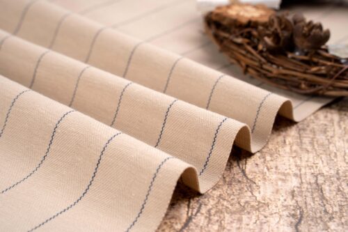 linenschina6622 (1) Linen Cotton Winter Fabric - 232g, 140cm Width, 40% Linen 60% Cotton - Warm & Natural Texture #6622