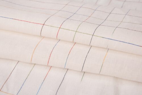 linenschina6633 (5) Light Pure Linen Fabric - 151g, 138cm Width, 100% Linen - Comfortable Summer Wear #6633
