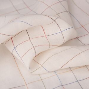 linenschina6633 (6) Light Pure Linen Fabric - 151g, 138cm Width, 100% Linen - Comfortable Summer Wear #6633