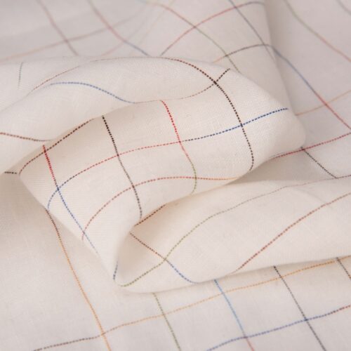 linenschina6633 (6) Light Pure Linen Fabric - 151g, 138cm Width, 100% Linen - Comfortable Summer Wear #6633