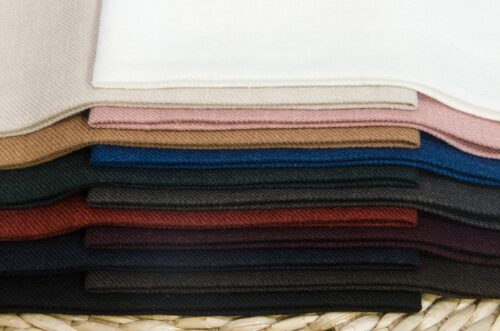 linenschina6716 (17) Ramie Tencel Twill Fabric - 226g, 138cm Width, 40% Ramie 60% Tencel - Structured Fall Winter #6716