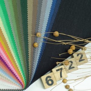 linenschina6722 (1) Linen Cotton Summer Fabric - 141g, 137cm Width, 30% Linen 70% Cotton - Cooling & Comfortable #6722