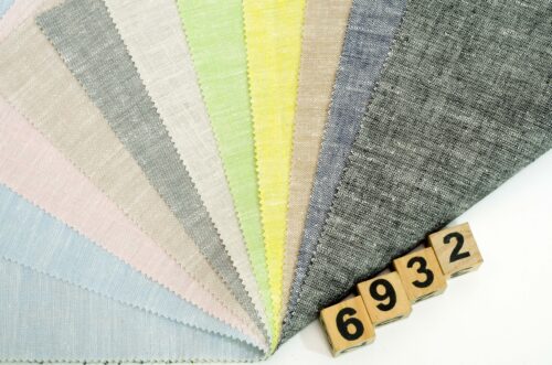 linenschina6932 (2) Ramie Tencel Chambray - 155g, 138cm Width, 85% Ramie 15% Tencel - Youthful Spring Summer #6932