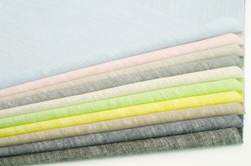 linenschina6932 (3) Ramie Tencel Chambray - 155g, 138cm Width, 85% Ramie 15% Tencel - Youthful Spring Summer #6932