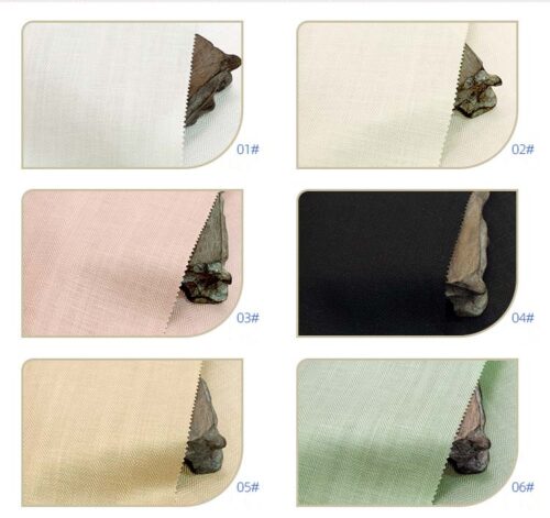 linenschina6933 (24) Tencel Linen Herringbone - 230g, 140cm Width, 25% Linen 75% Tencel - Structured Year-Round #6933