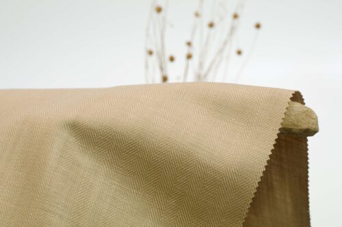 linenschina6933 (9) Tencel Linen Herringbone - 230g, 140cm Width, 25% Linen 75% Tencel - Structured Year-Round #6933