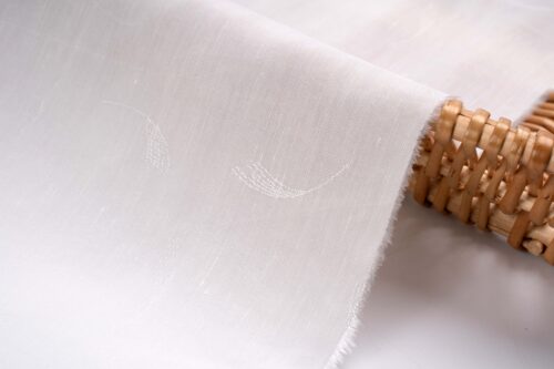 linenschinaD14001 (11) 31% Linen 50% Rayon 19% Viscose 130g/m² - Lightweight Fabric - Spring/Summer Blouse Material #D14001