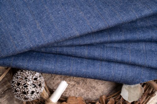 linenschinaD14009 (2) 18% Linen 80% Cotton 2% Spandex - Stretch Blend Fabric - Flexible Summer Clothing Material #D14009