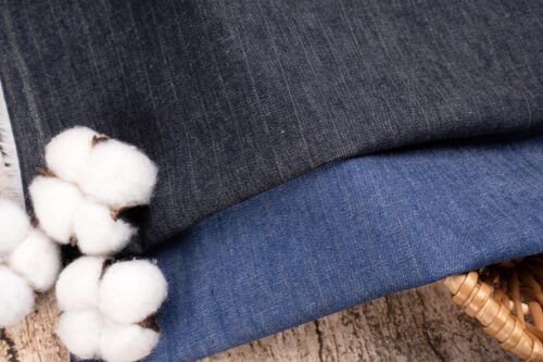 linenschinaD14009 (3) 18% Linen 80% Cotton 2% Spandex - Stretch Blend Fabric - Flexible Summer Clothing Material #D14009