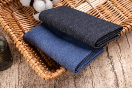 linenschinaD14009 (5) 18% Linen 80% Cotton 2% Spandex - Stretch Blend Fabric - Flexible Summer Clothing Material #D14009