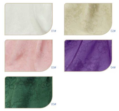 linenschinaD18004 (26) 51% Rose Fiber 49% Filament 118g/m² - Elegant Jacquard Fabric - Floral Aroma Textile #D18004