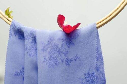 linenschinaD18006 (18) 48% Rose Fiber 52% Filament 119g/m² - Delicate Jacquard Weave - Sophisticated Summer Fabric #D18006