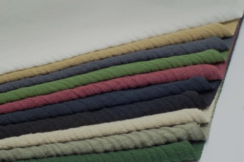 linenshina8016 (2) 55% Ramie 45% Cotton 223g/m² - Double-Layer Textured Fabric with Natural Wrinkles for Winter #8016