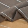 85% Ramie 15% Cotton 249g/m² - Washed Striped Fabric with Rustic Charm for Winter #8043
