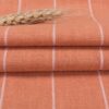 85% Ramie 15% Cotton 249g/m² - Washed Striped Fabric with Rustic Charm for Winter #8043