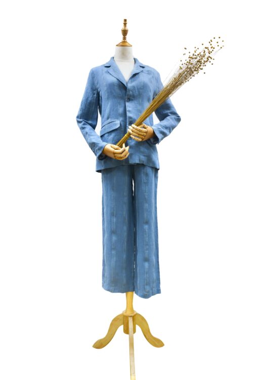 linenshina8050 (29) 100% Linen 168g/m² - Season-Adapting Fabric that Softens with Wash for Shirts and Pants #8050