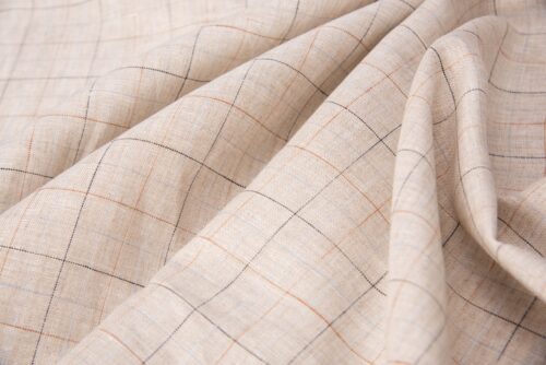 linenshina8051 (7) 100% Linen Yarn Dyed Stripe Fabric – Lightweight Pastel Cloth for Spring/Summer #8051