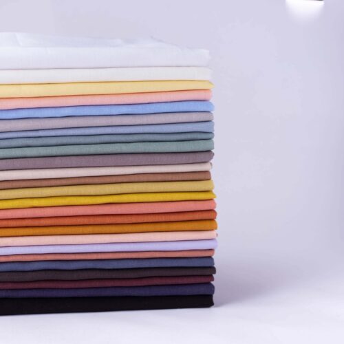 linenshina8055 (1) 55% Ramie 45% Tencel 80g/m² - Lightweight Twill Fabric with Subtle Sheen for Summer #8055