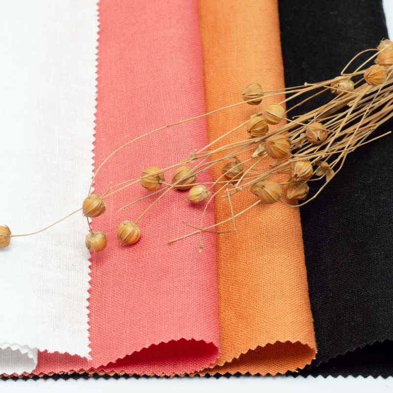 Structured Fabric 85% Ramie 15% Cotton 165g/m² - Breathable Structured Fabric for Summer ...