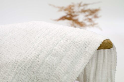 linenshina8060 (5) 55% Ramie 45% Cotton 210g/m² - Double-Layer Crinkle Fabric with Vintage Washed Look #8060