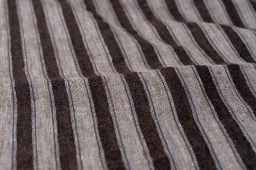 微信图片_20250609174139 2026 S/S Trend Classic Lightweight 140g Linen Cloth | 100% Natural Fiber for Summer & Spring Apparel | Soft Striped Design#9610