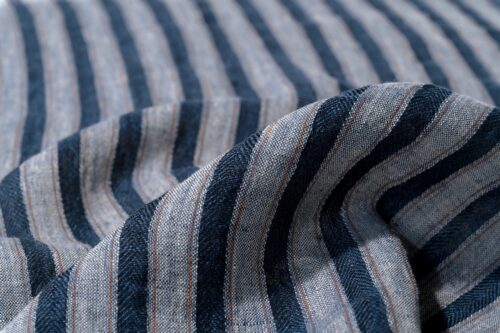 微信图片_20250609174149 2026 S/S Trend Classic Lightweight 140g Linen Cloth | 100% Natural Fiber for Summer & Spring Apparel | Soft Striped Design#9610