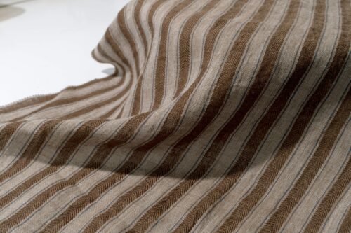 微信图片_20250609174155 2026 S/S Trend Classic Lightweight 140g Linen Cloth | 100% Natural Fiber for Summer & Spring Apparel | Soft Striped Design#9610