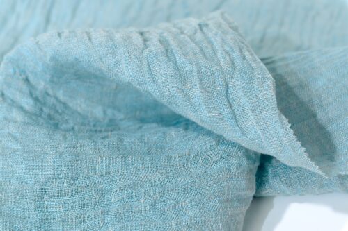 微信图片_20250610181104 2026 S/S Trend Sandwashed Linen Fabric 130g Breathable Trendy Tops/Suits Natural Wrinkled Texture OEKO-TEX Certified MOQ 1m for Shirts