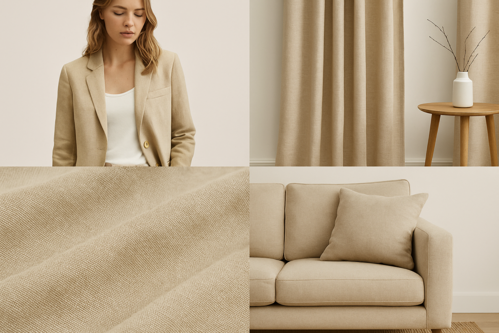 100% Natural Linen Twill Fabric for Spring, Autumn & Winter – 138cm Width, 195g Weight, Soft & Structured for All Seasons #1618 10 20250710 1501 亚麻面料细节纹理 remix 01jzsj53s9evnvjgbtyhda0h6m