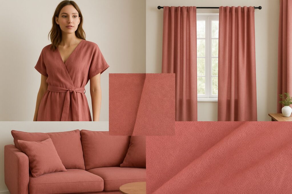 Washed Pure Linen Fabric - 198g, 138cm Width, 100% Linen - Soft Spring Autumn Material #4821 11 20250710 1602 亚麻面料细节展示 remix 01jzsnmf3rexntezkxzb24hdf8