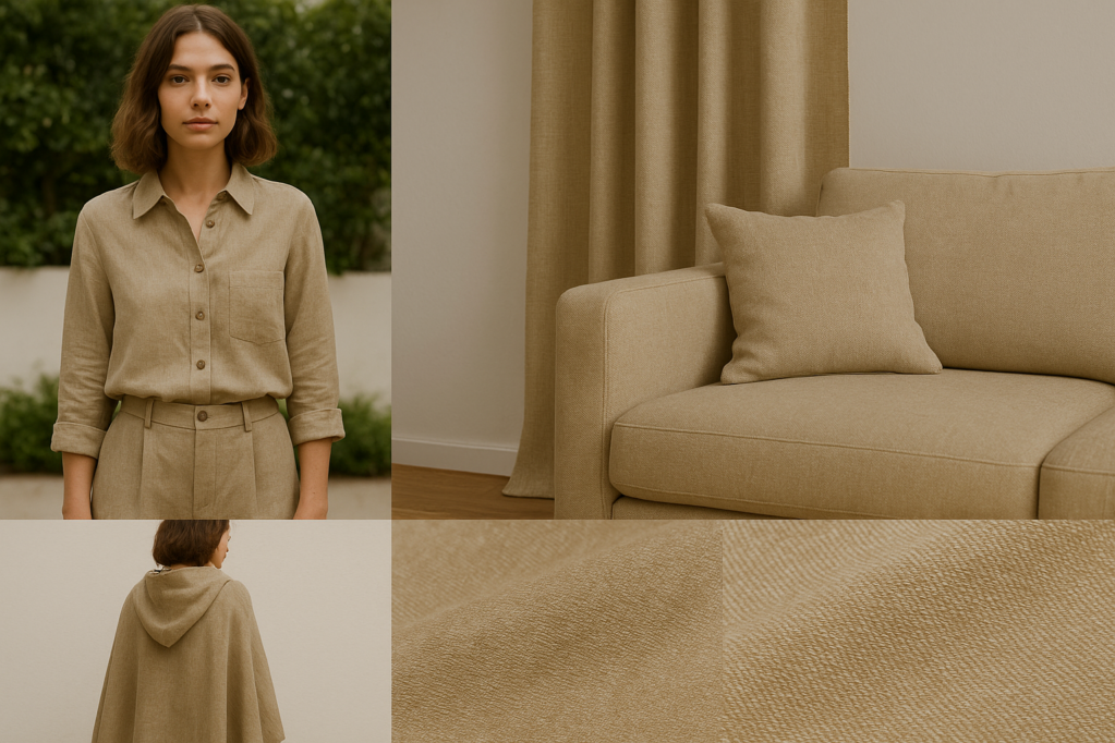 100% Natural Linen Twill Fabric for Spring, Autumn & Winter – 138cm Width, 195g Weight, Soft & Structured for All Seasons #1618 9 20250710 1745 亚麻面料细节 remix 01jzsvgg7re4mtepyfcqzm6pz1